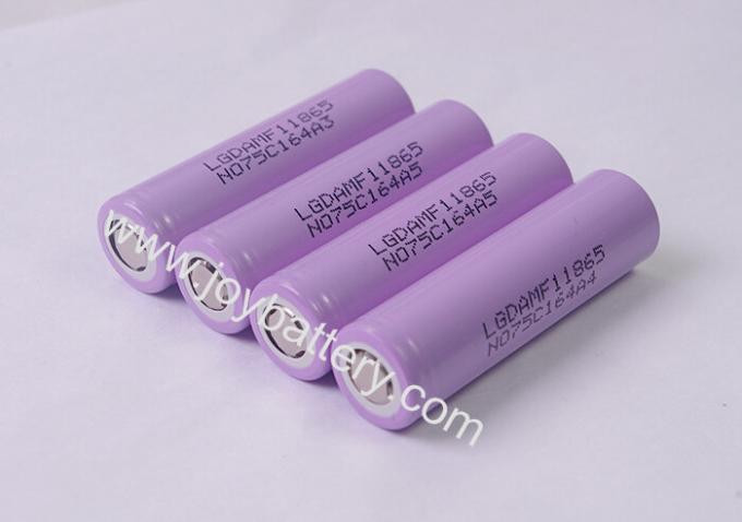 LGDAMF11865 18650 2200mAh li-ion battery rechargeable battery 18650 LG ...