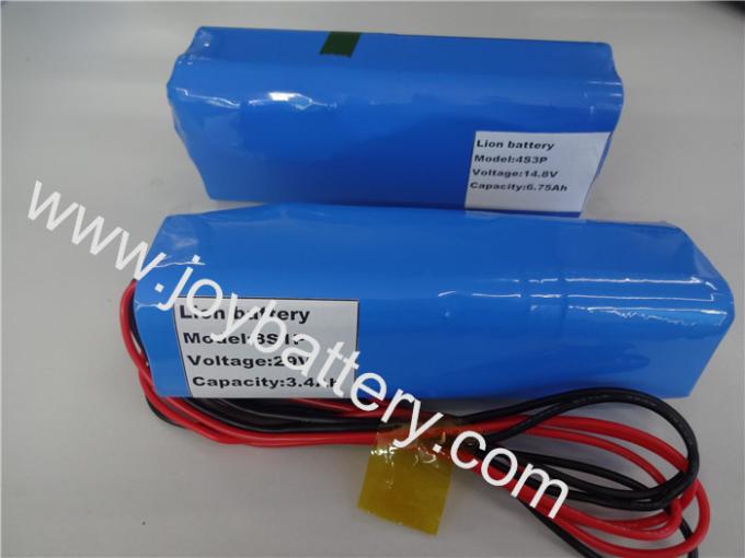 14.8V 6.75Ah 3S3P sony V3 18650 2250mAh battery pack,29.6V3.4Ah