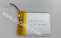 350mah small li polymer with PCM and wires 303442 3.7v 350mah li-ion polymer battery,403442,503442,583442,703442,803442