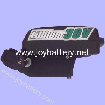 Universal lithium e-bike battery 36v 10ah frog type for 36v 250-350W electirc bike