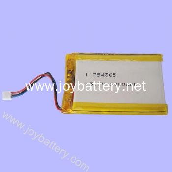3.7V 754365 2000mAh Polymer Li ion Battery