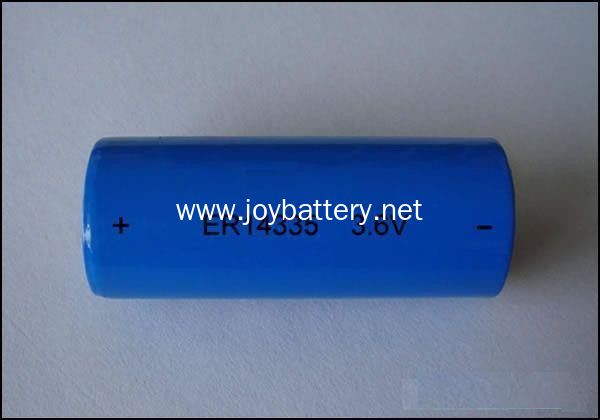 Primary Lithium battery size 2/3AA ER14335 3.6V 1600mAh battery