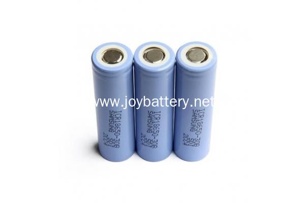 100% original and authentic Samsung 18650 30A 3.7V 3000mAh li-ion rechargeable battery for Recreational Vehicles
