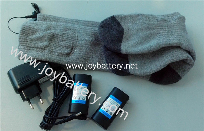 Rechargeable battery heated socks