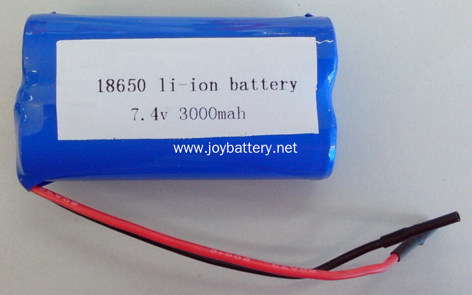 Hot sell 18650 7.4V 2S 3000mAh Li-ion battery pack LG 18650D1 3000mAh cells for light