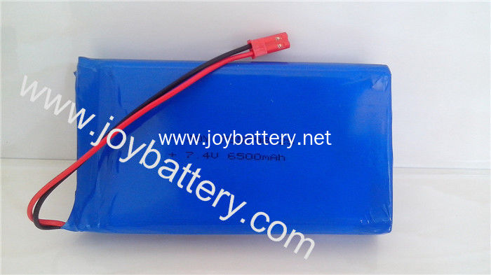 955798 2S 7.4V 6500mAh lipo battery with PCB