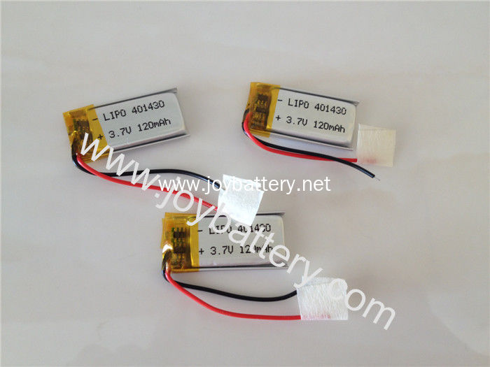 401430 small lipo lithium polymer battery 3.7v 120mah for keyboard,bluetooth headset