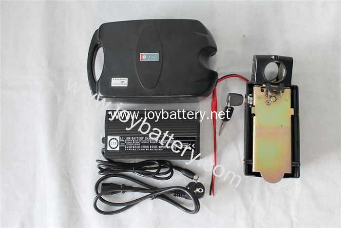 24V 18AH Seatpost Frog Case Li-ion Battery with BMS and 3A Charger (Samsung 18650 Cell)
