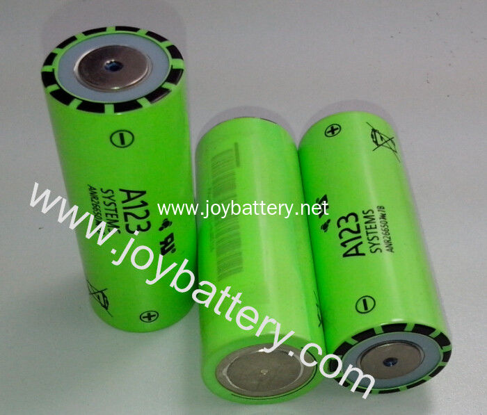 rechargeable battery,26650 battery, lifepo4 a123 anr26650，3.3V 2500mAh 30C Discharge Rate