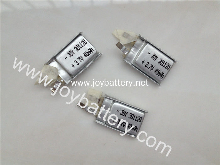 Small 301120 3.7V 40mAh polymer lithium battery cell,020815,030815,031120,031015,032535