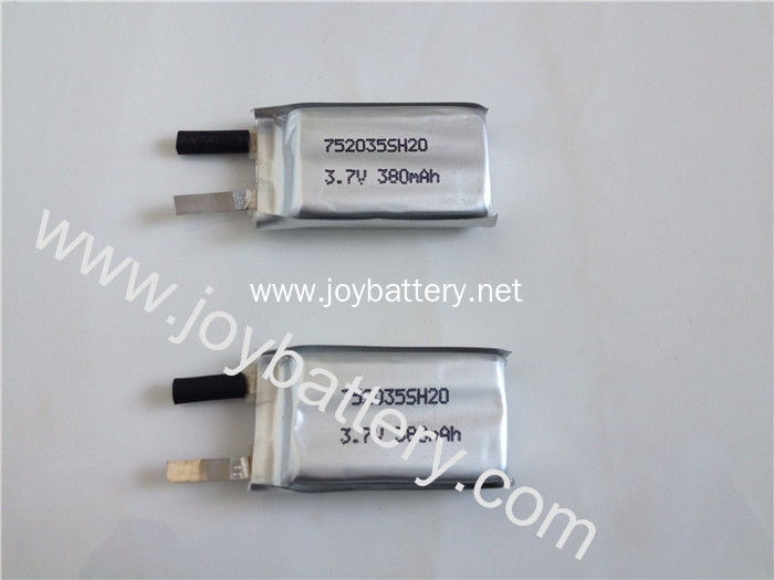 752530 3.7V 380mAh 20C high rate lipo battery cell,RC battery,smart pulse battery,852530
