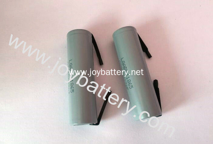LG B4 18650 2600mAh li-ion battery cell,18650B4 2600mah 3.7V battery cell with tabs