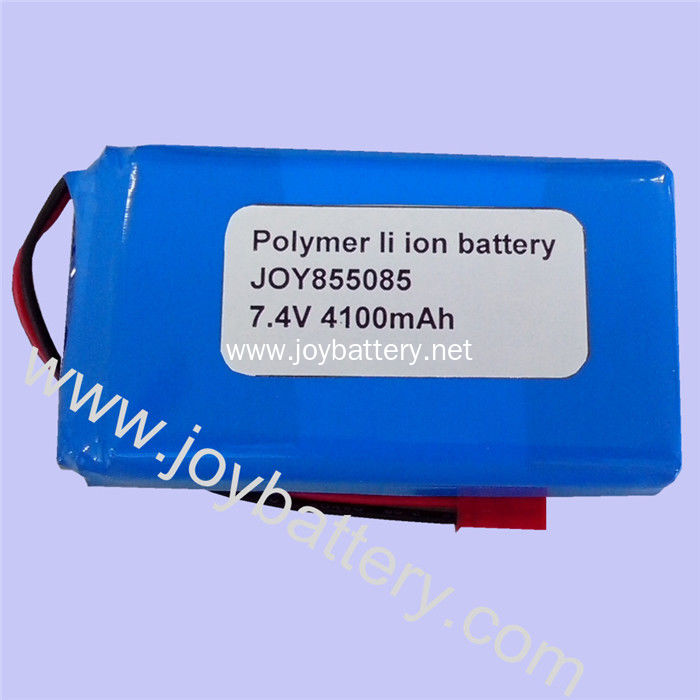 855085 7.4V 4100mAh 2S1P li-ion battery pack with PCB,505085,655085,755085,855085 lipo battery