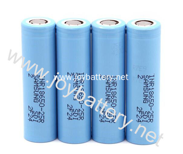 Samsung 25R 2500mAh 3.7V li-ion battery electric scooter rechargeable battery,Directly selling high discharge 25R cell