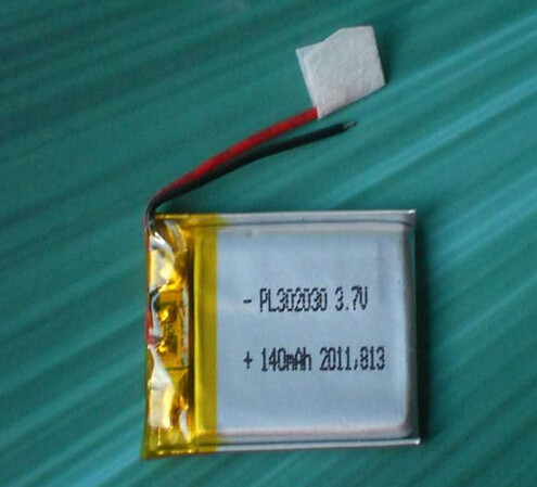 302030 3.7v 140mah polymer battery for mini GPS tracker blutooth handset battery