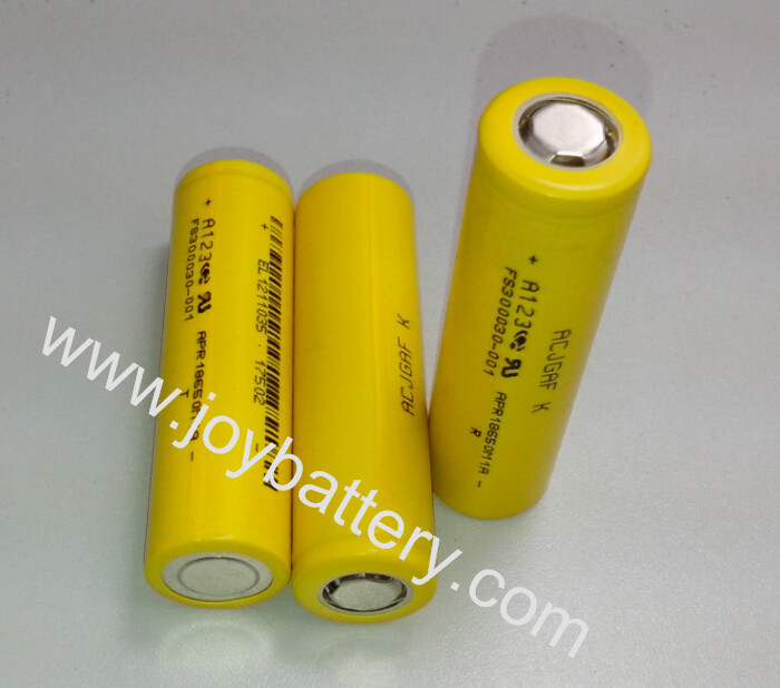 A123 18650 Battery APR18650M1 1100mAh(30A continuous discharge) A123 18650APR18650M1A cell